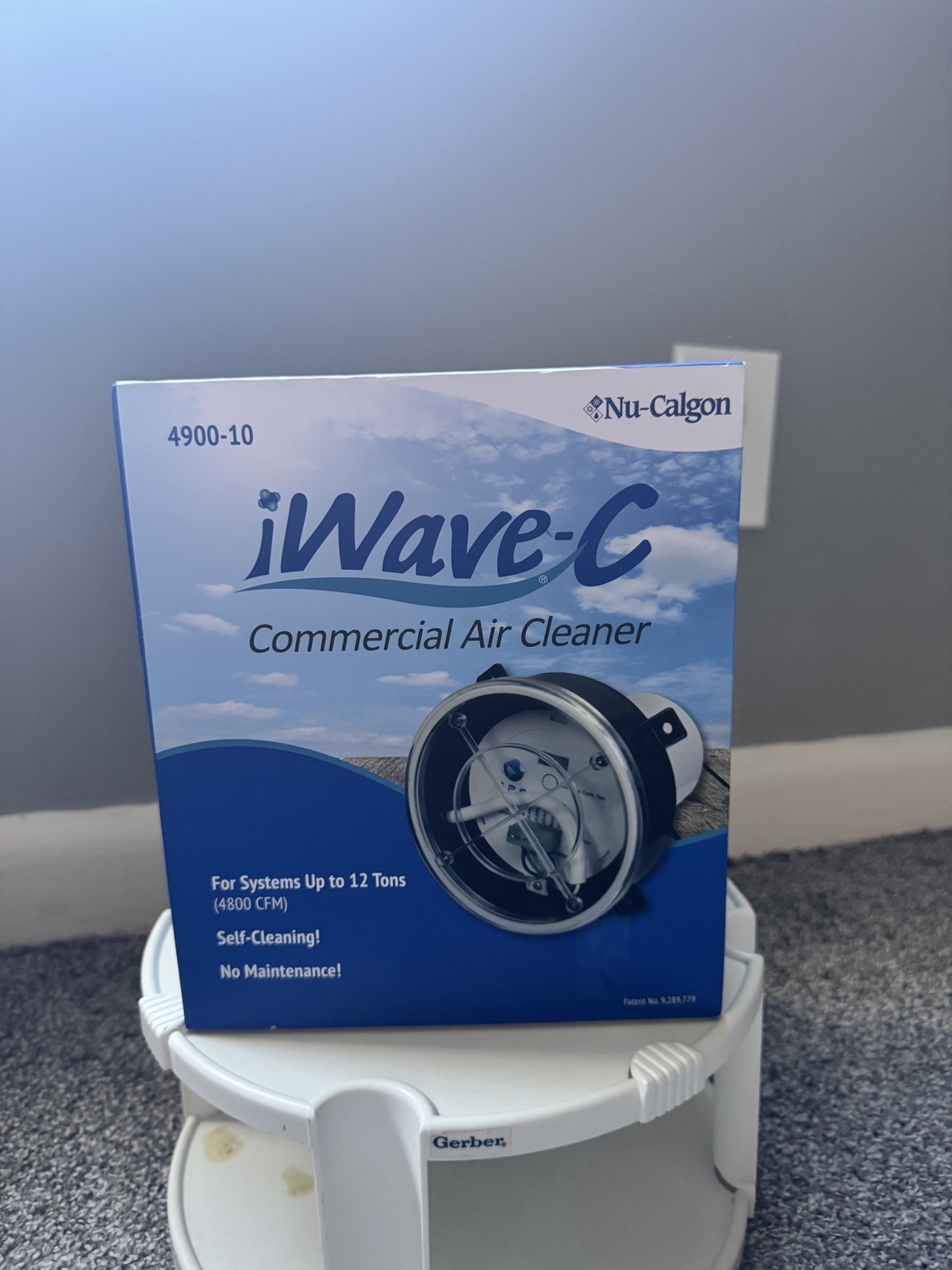 Nu-Calgon 4900-10 iWave-C Commercial Air Cleaner Self-Cleaning