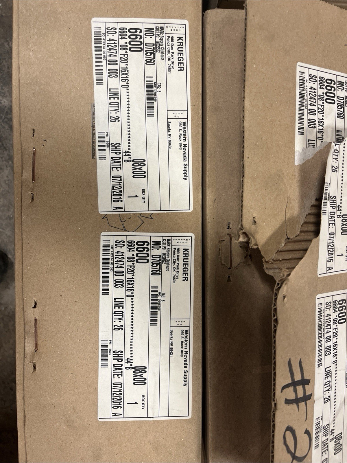 Krueger 6600 perforated diffusers Two Per Box 16X16 EACH ORDER IS FOR 2 GRILLS