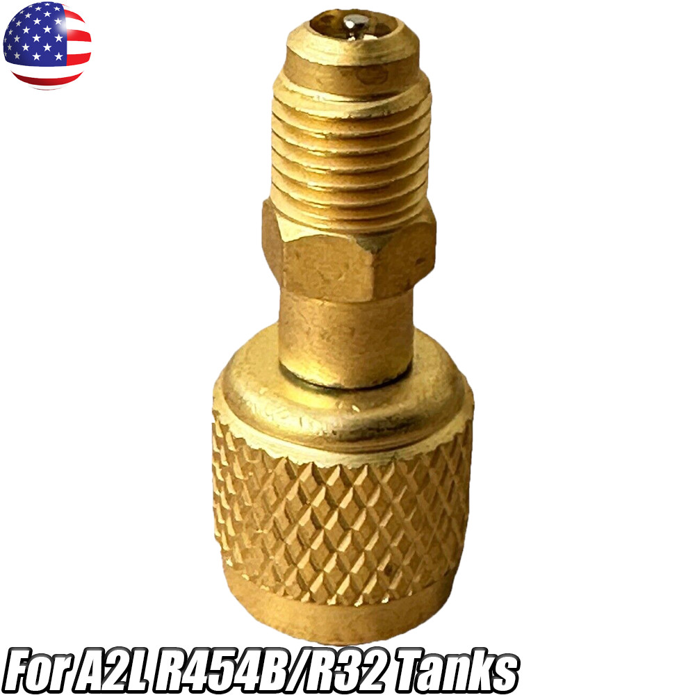 4X HVAC R32 Reverse Thread 1/4”Female 1/4” Male Adapter For A2L R454B/R32 Tanks