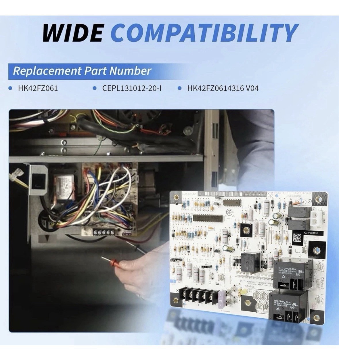 HK42FZ061 Control Board Compatible with Carrier Payne Bryant HVAC Furnace