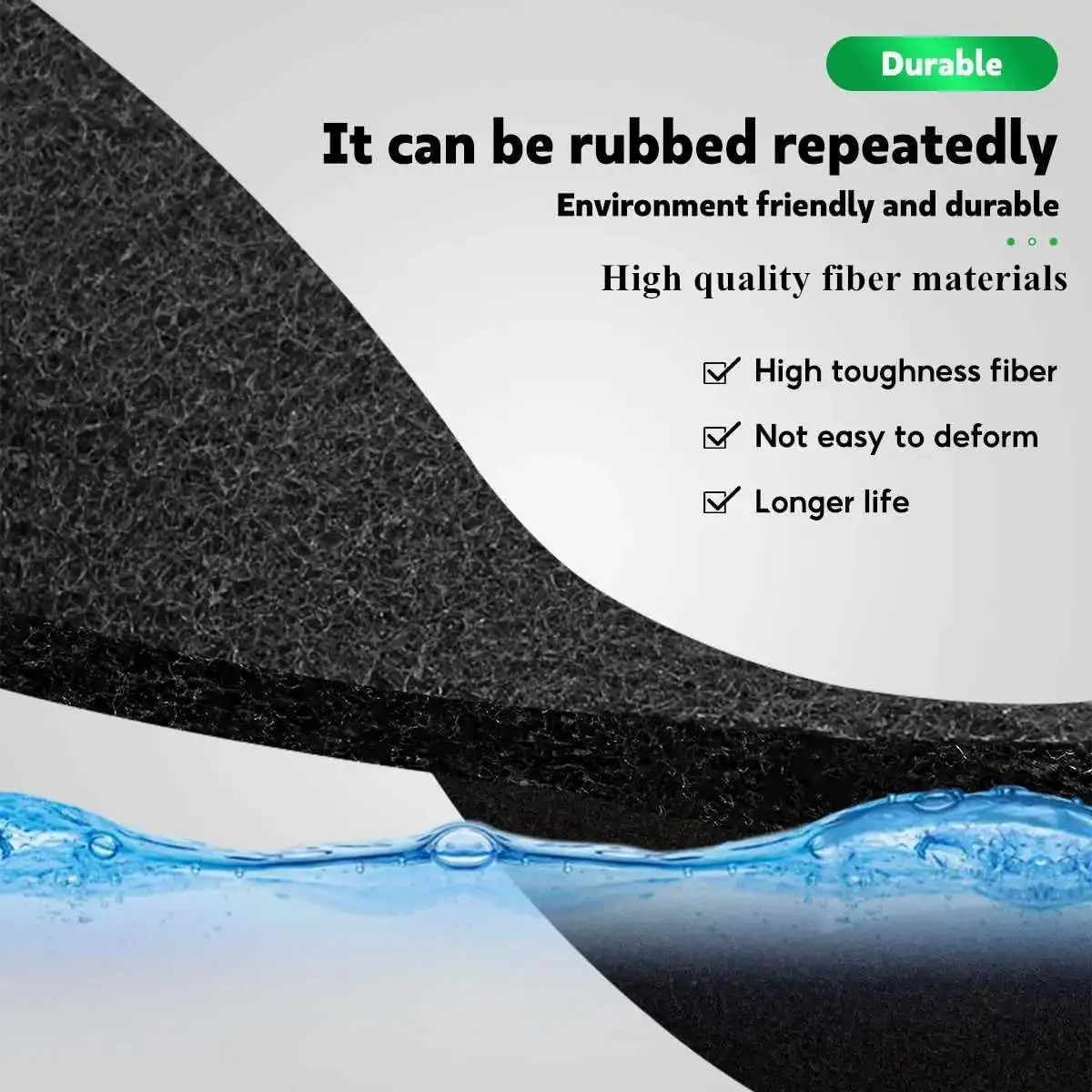 48 x 16 Inch Cut-to-Fit Activated Carbon Fabric Filter Sheet Charcoal Air Vent F