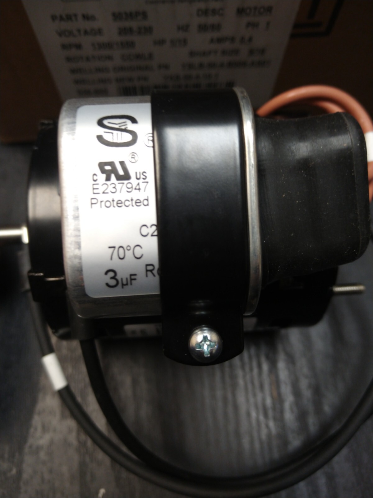 Heatcraft InterLink 5036PS Fan Motor, 208-230 Volt, 50/60HZ, PH1, 1300/1550 RPM