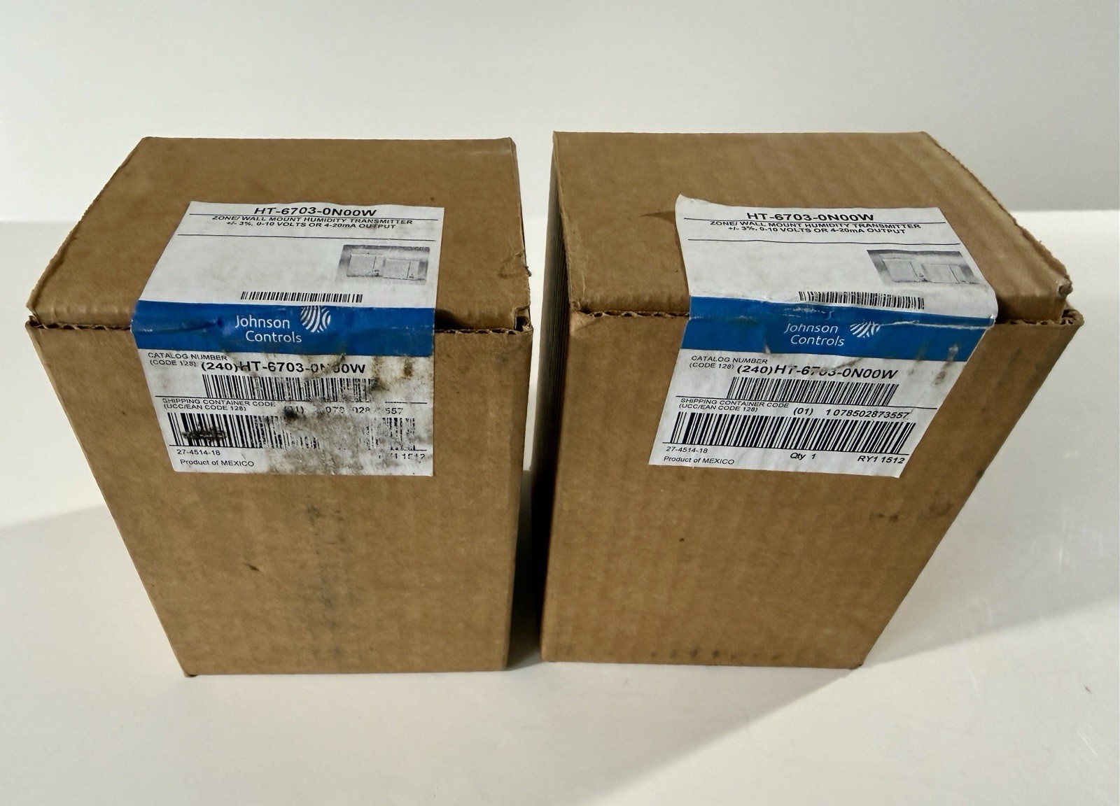 Johnson Controls HT-6703-0N00W Zone/Wall Mount Humidity Transmitter – Brand New