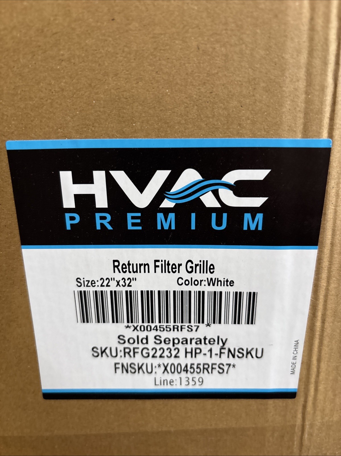 HVAC Premium 32 x 22 Duct Opening Steel Return Air Filter Grille