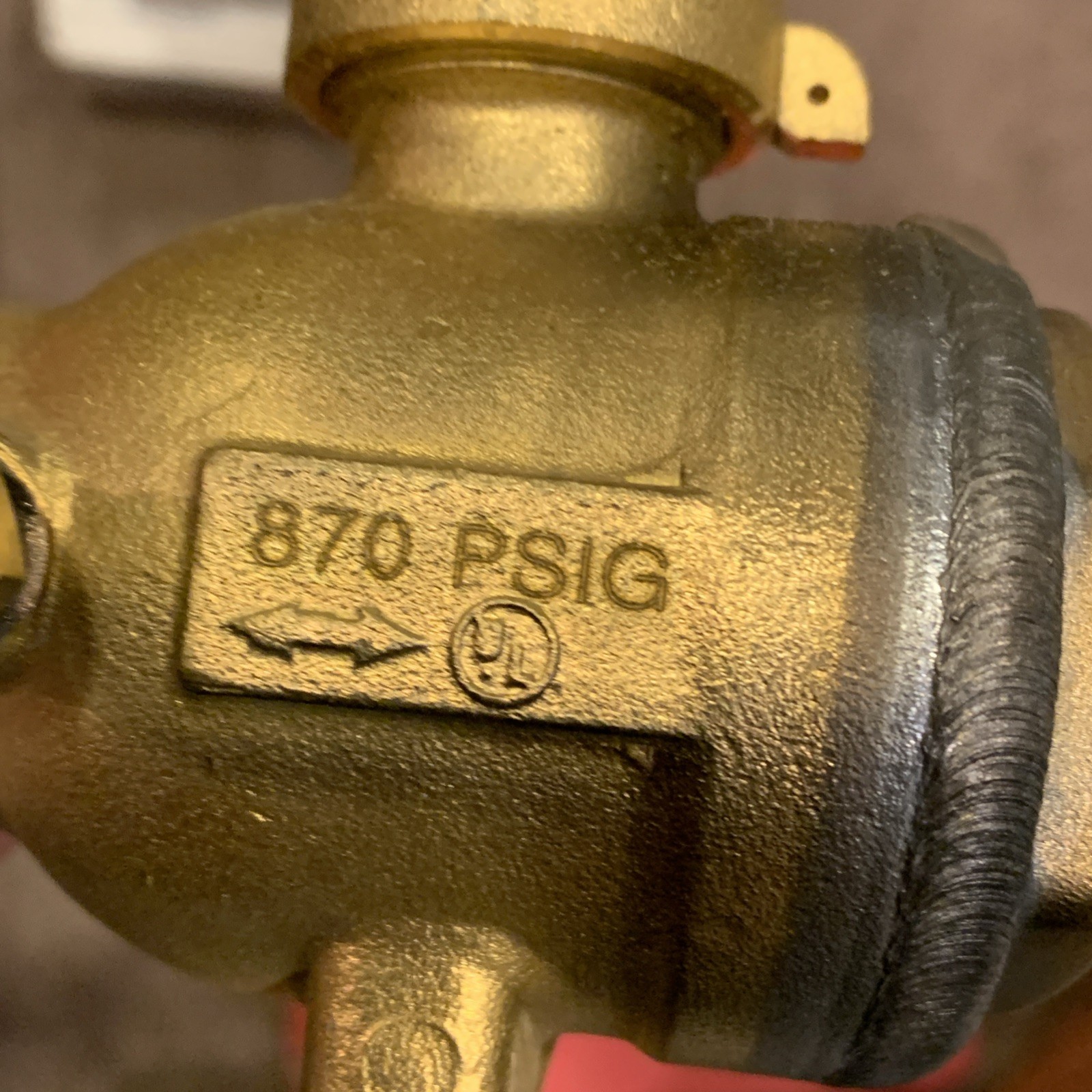 KeepRite 1-1/8 REFRIGERANT BALL VALVE W/ TAP 118BV(T) 700 PSIG (QTY: 1) NOS