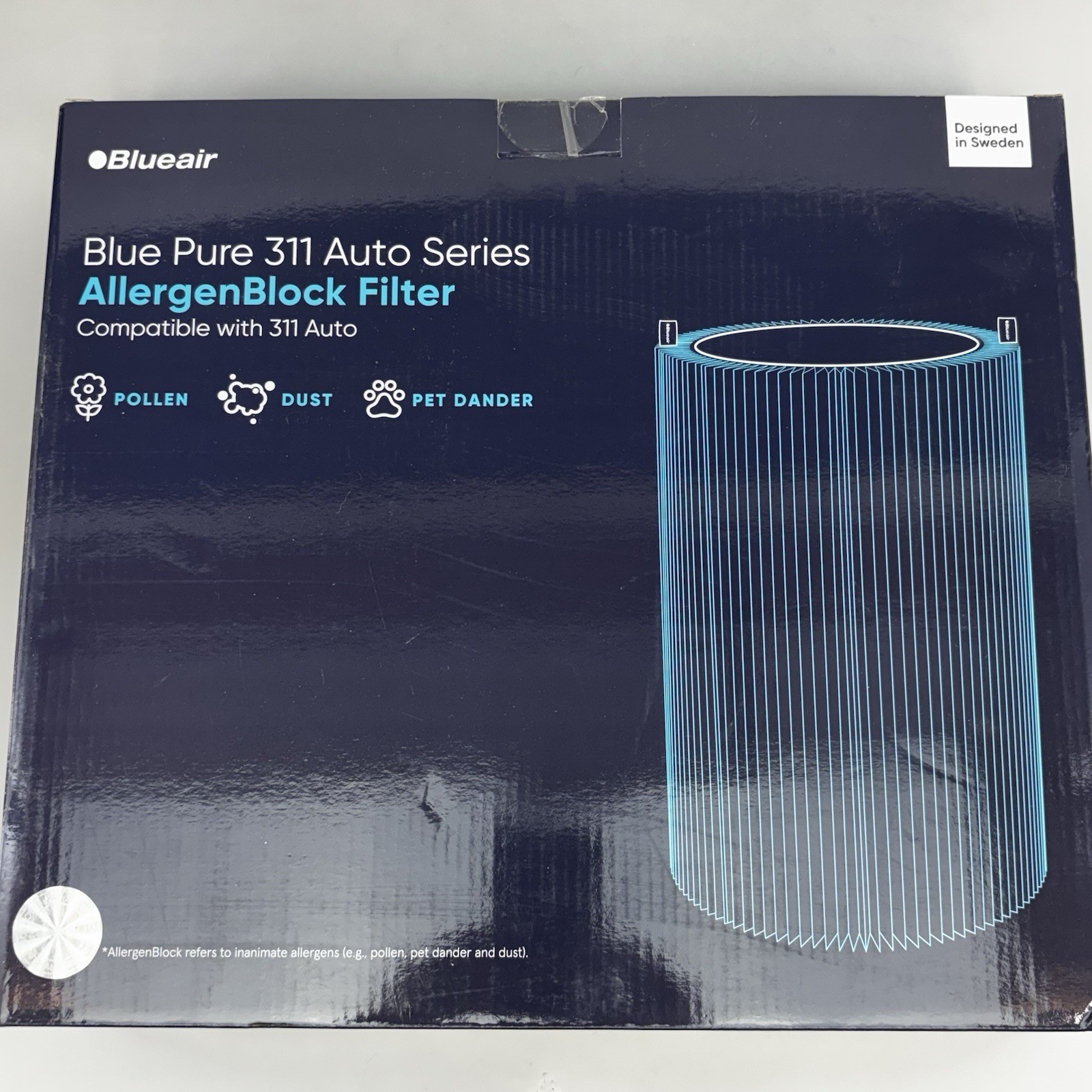 New Blueair Blue Pure F3MAX Allergen Block Filter for 311i Max Genuine OEM