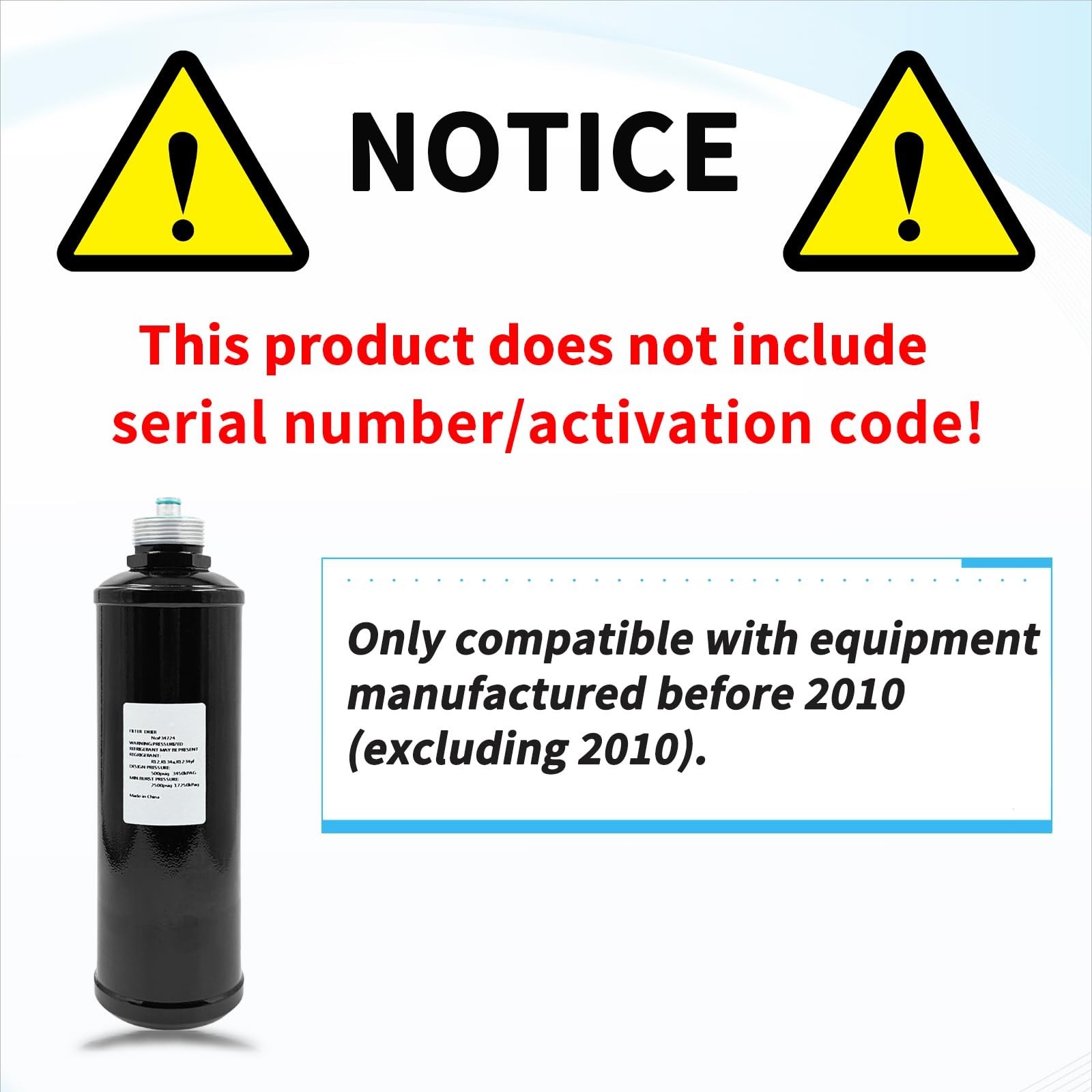 34724 A/C Recycling Filter-Drier Spin-on Filter Compatible with Robinair 34724 f