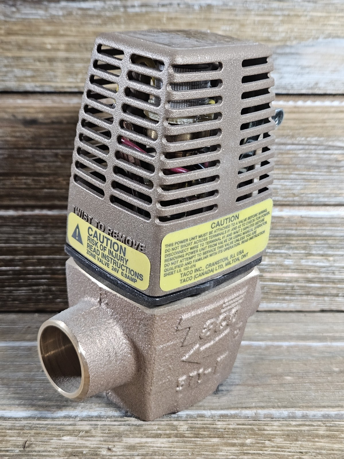 NEW Taco 571-2 Gold Series Zone Valve 2-Way 3/4″ Sweat 24 Volt 125 PSI