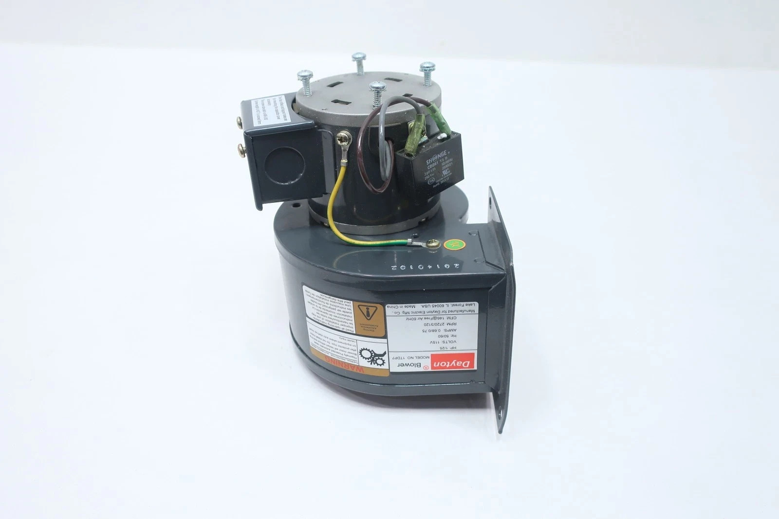 Dayton 1TDR7 485CFM, 1650RPM, 1.35A, 115V, 60/50Hz Blower