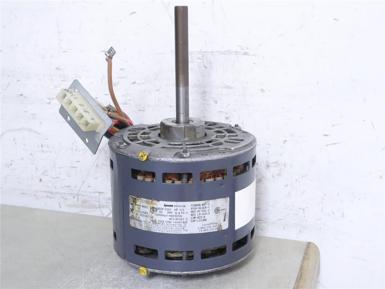 EMERSON KA55HXBSP-9397 Blower Motor 1/3HP 115V 1075RPM 4SPD HC41SE118B