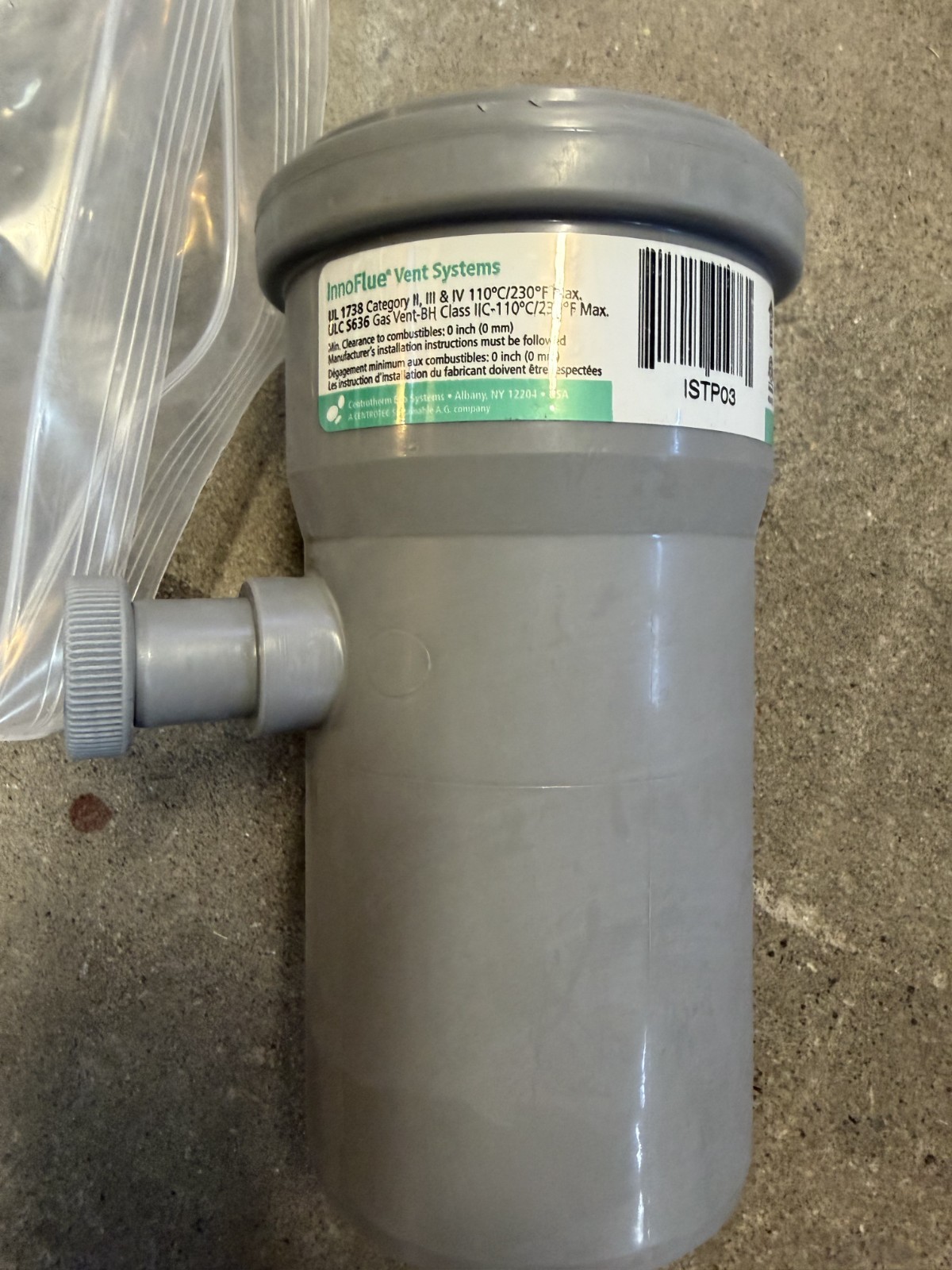 Centrotherm ISTP03, 250408102130 InnoFlue Test Port 3″
