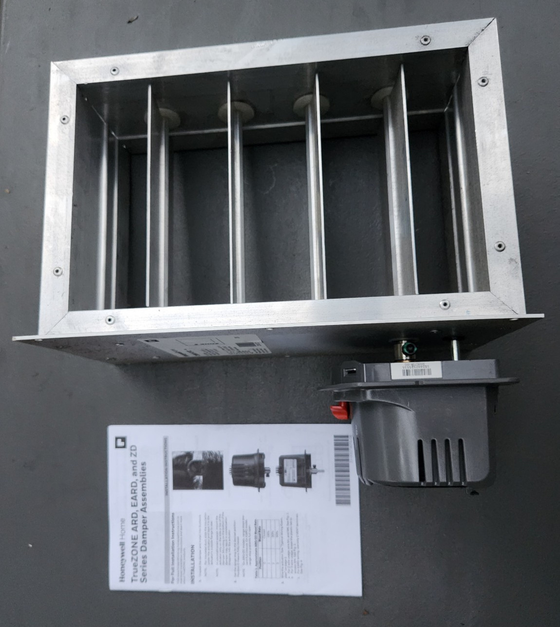 Honeywell – 8 in. x 12 in. Parallel Blade Damper (ZD8X12TZ)