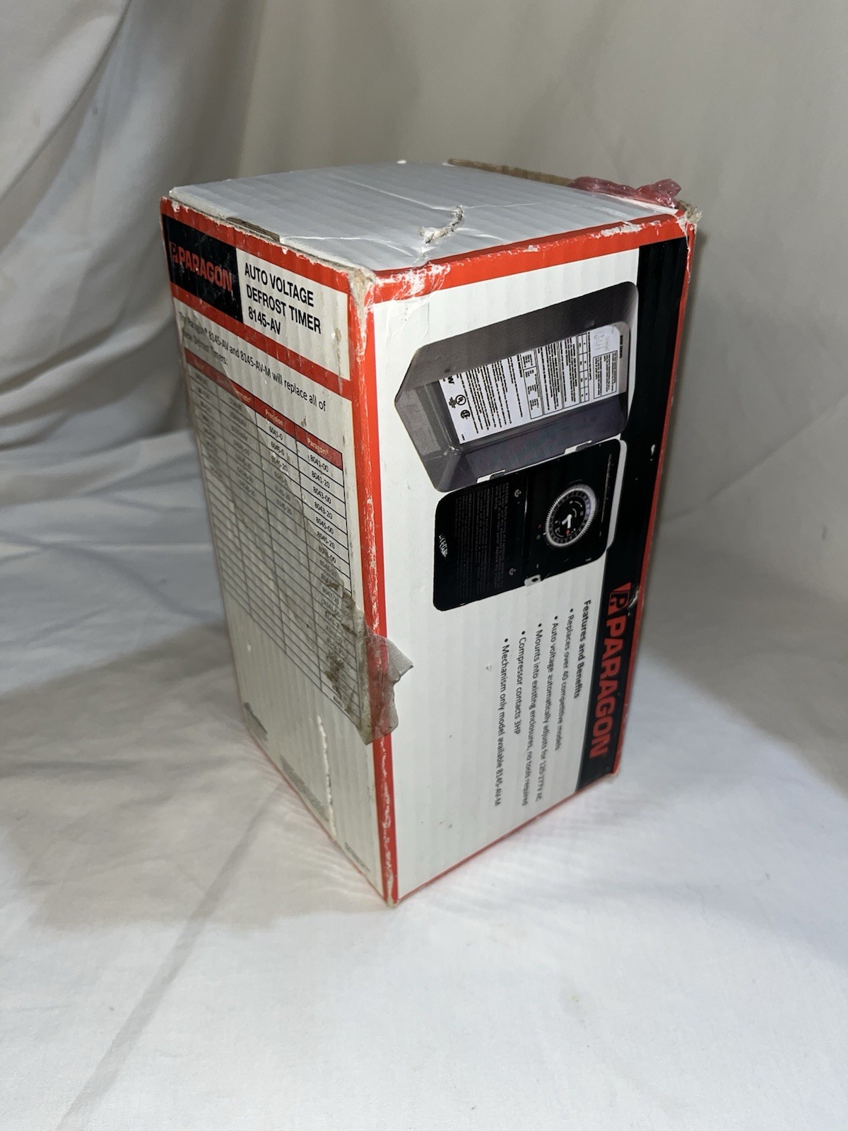 Paragon Mechanical 8000 Series Auto Voltage Defrost Timer *Open Box* 8145-AV