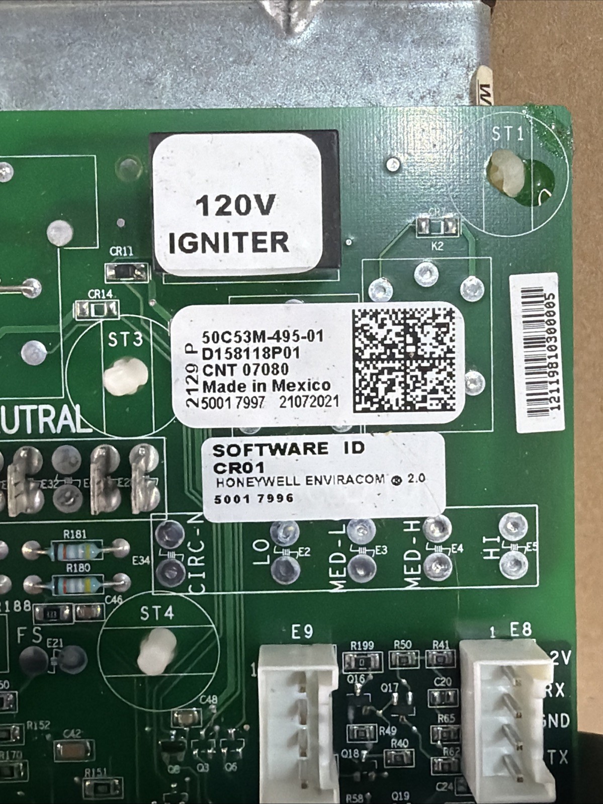 TESTED Emerson 50C53M-495-01 D158118P01 Control Board CNT07080 TUHMB080ACV3VBA