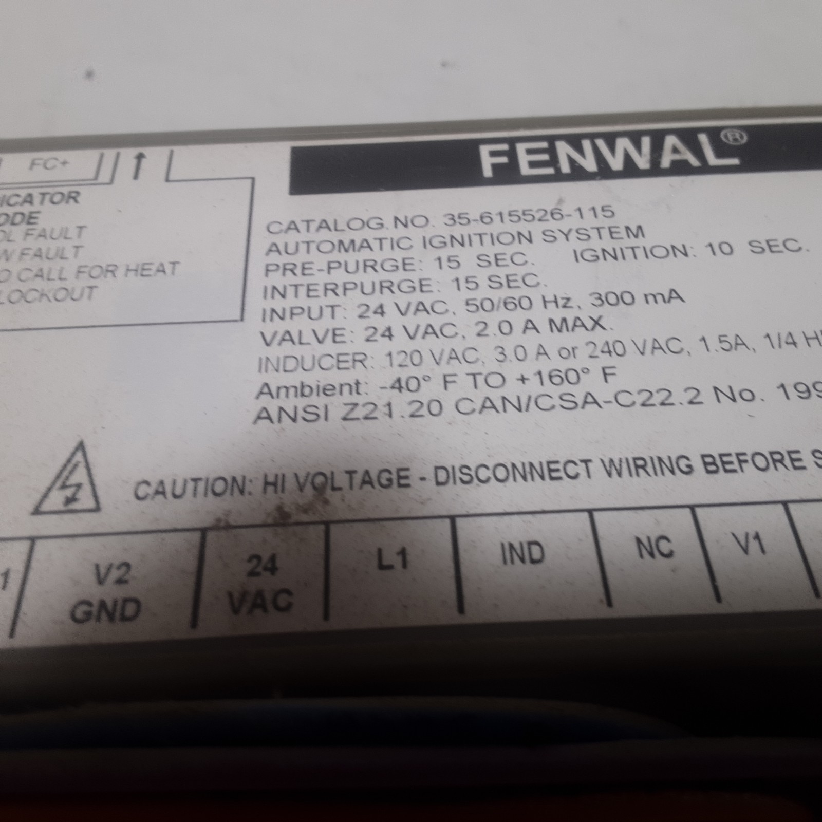 Fenwal 35-615526-115
