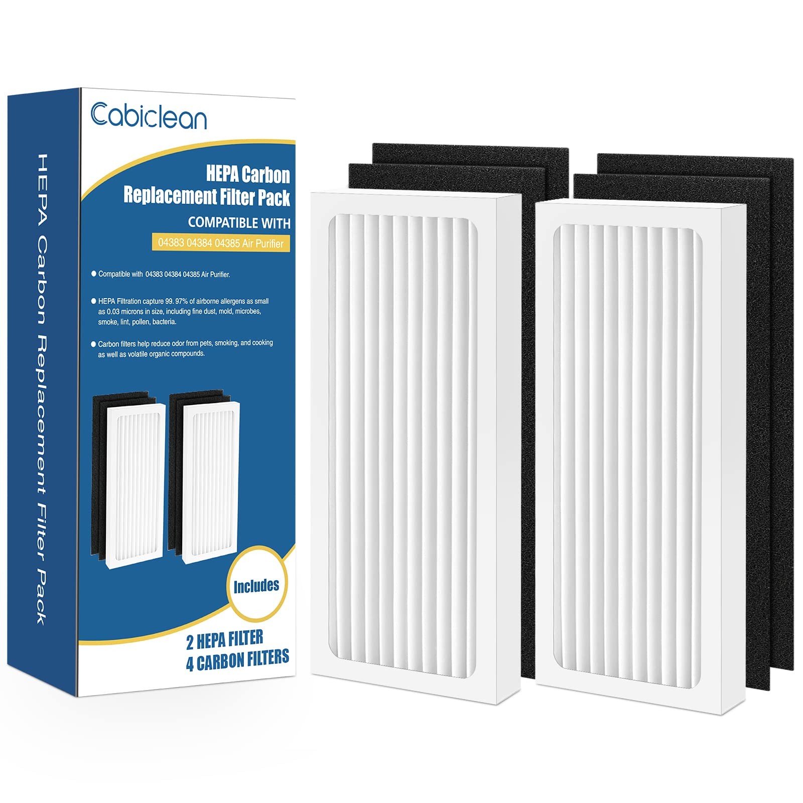 2 Pack 04383 04384 Replacement Filter 6 Count (Pack of 1), 04383-Original