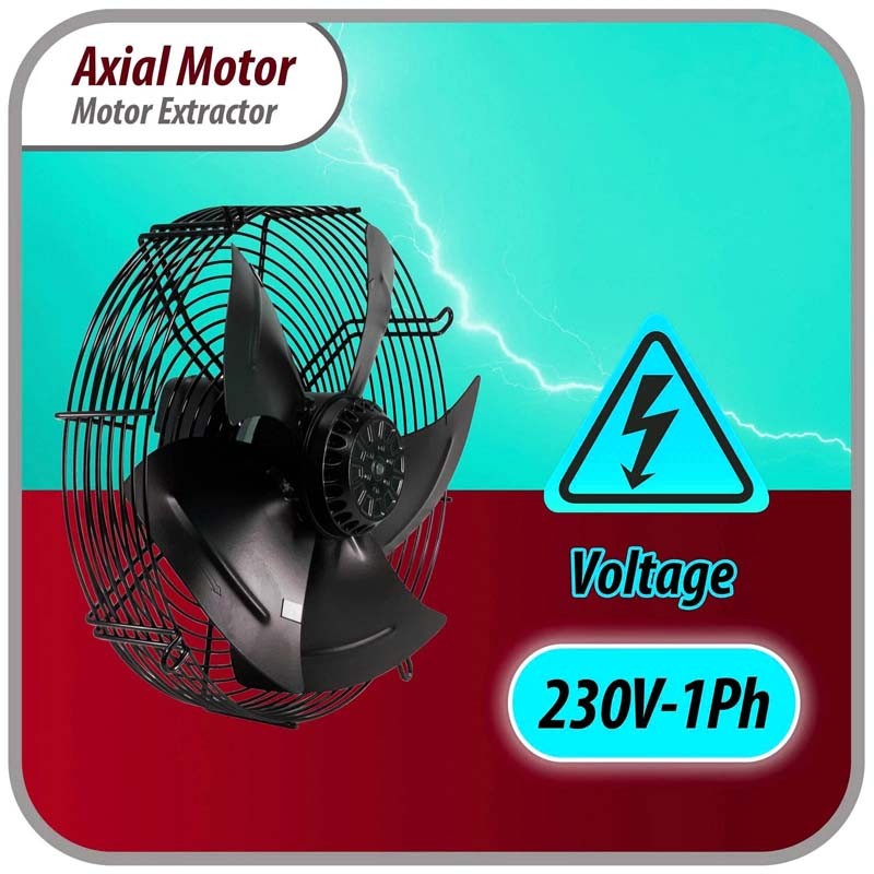 AXF-350 FOR Appli Parts 13-3/4 in Axial Fan Motor Guard Mounted Fan Blade 220V 1