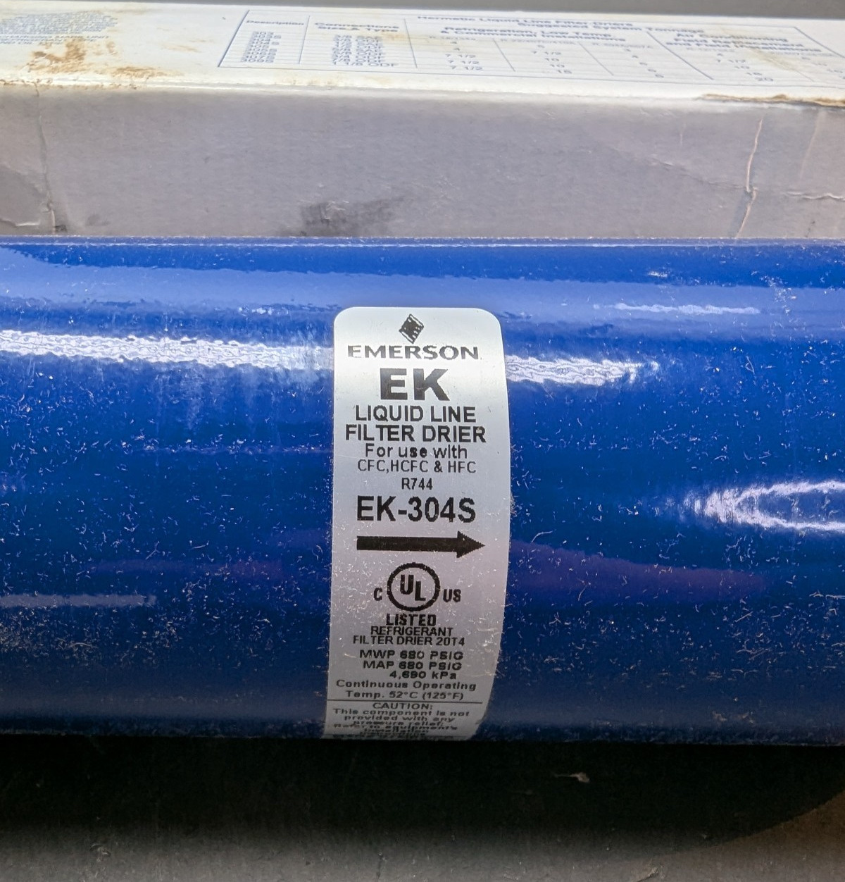 Emerson EK-304S Liquid Line Filter-Drier for CFC HCFC HFC R744 Mexico