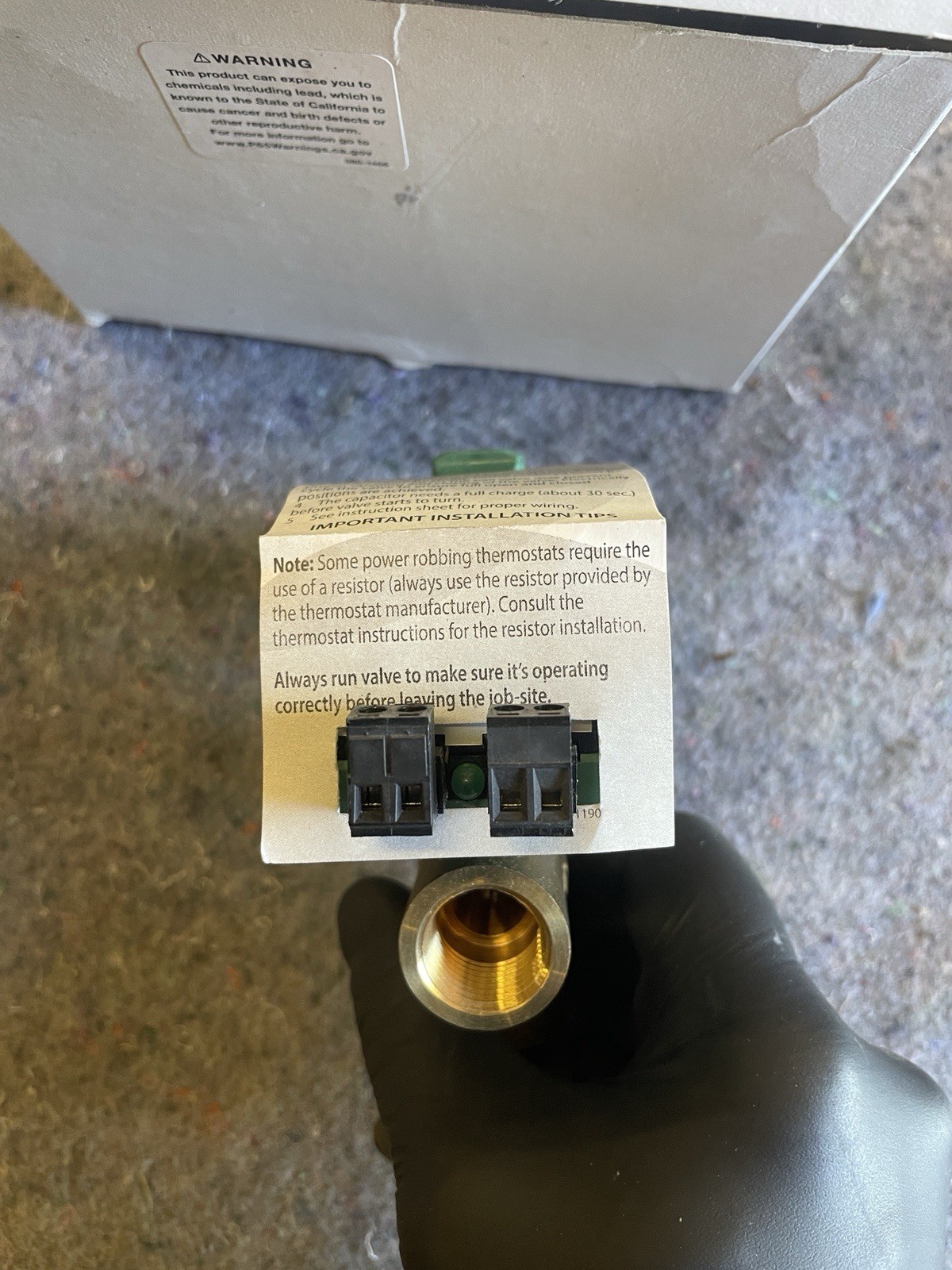 Taco Z050t3-2 Zone Valve, 3 Way, Closed System, 1/2In Npt