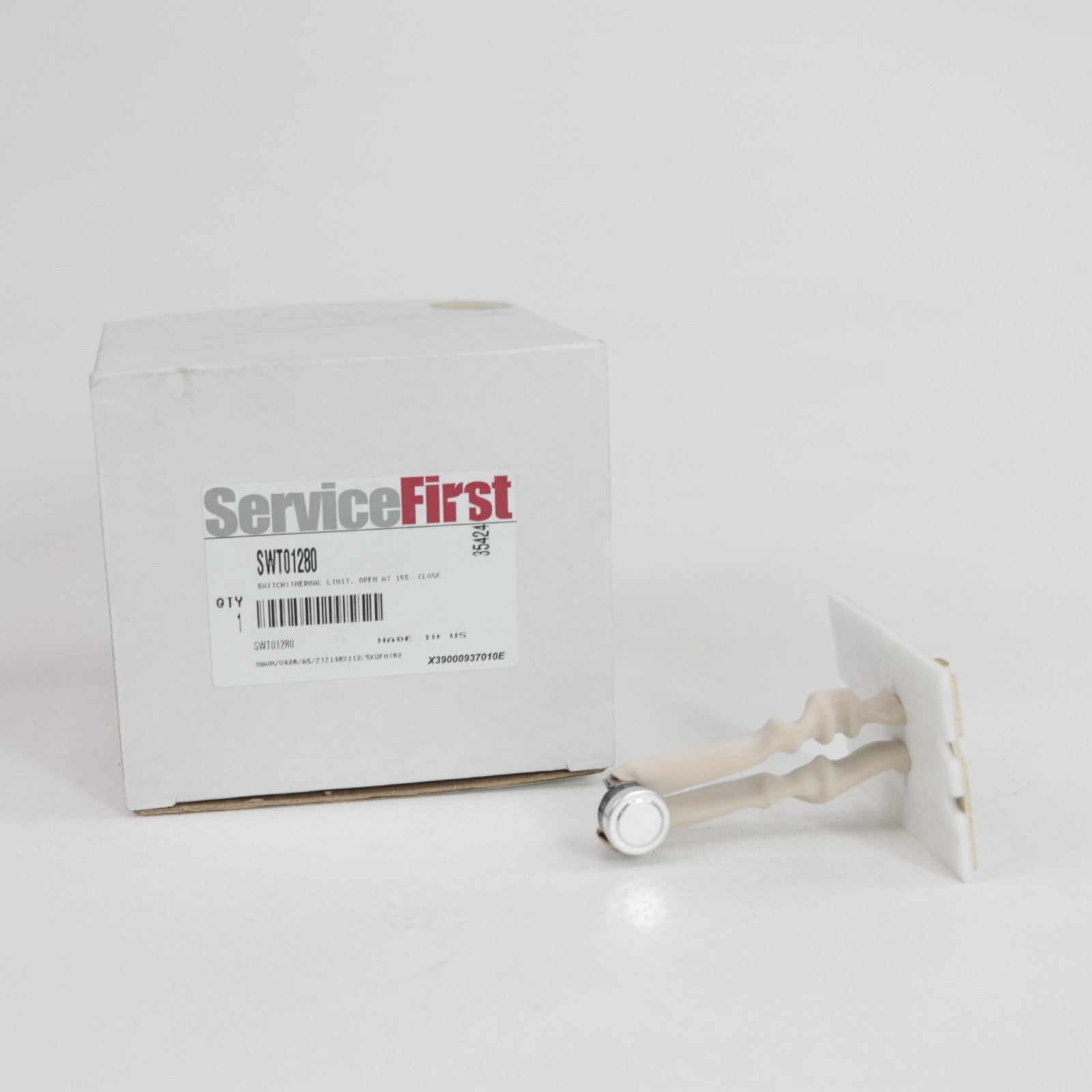 ServiceFirst SWT01280 Thermal Limit Switch, 155°F Open/125°F Close, Open-Box
