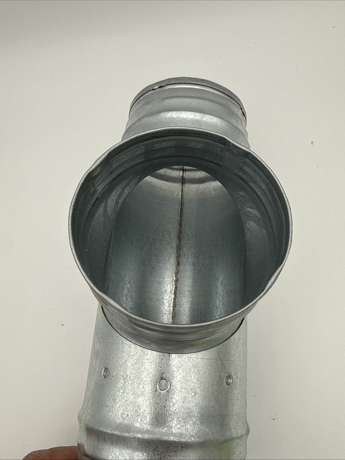 Europlast Duct Tee 4 Inch Galvanized Steel 3-Way Vent Fitting HVAC Round New