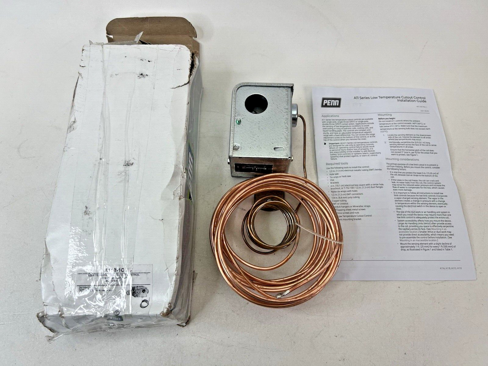 Penn/Johnson Controls (240) A11B-1C Low Temperature Cutout Control w/ Auto Reset