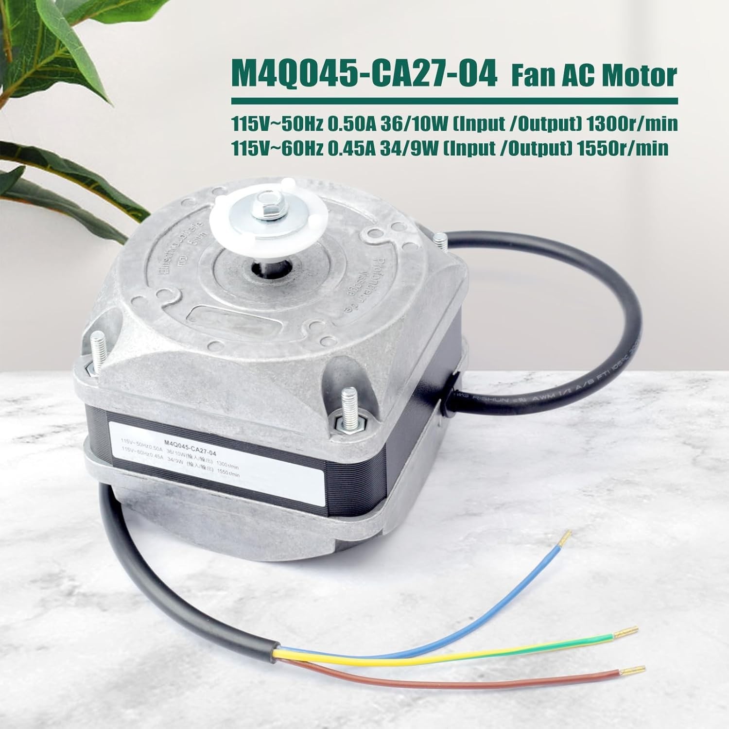 M4Q045-CA27-04 Replacement for ebm-papst Fan AC Motor 115V 50/60Hz 0.50A 36/10W