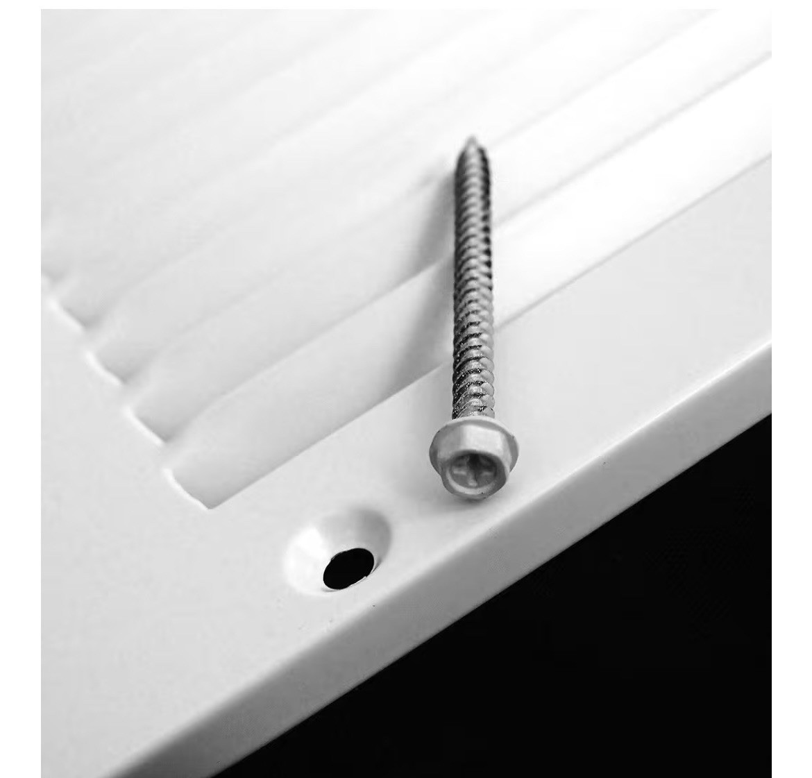 HVAC Premium White 30x8in Steel Return Air Grille Vent Cover Sidewall