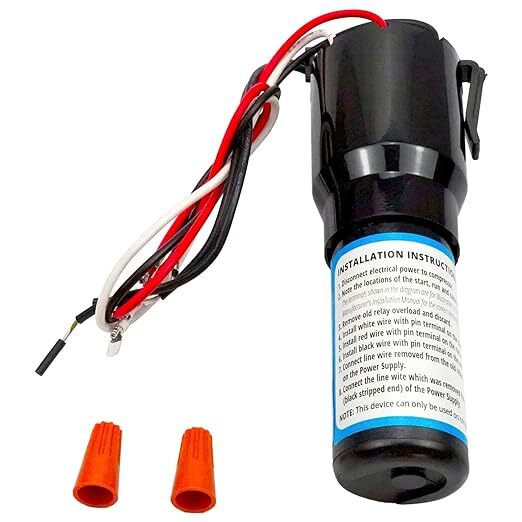 2Pcs RCO210 3 in 1 Relay Hard Start Capacitor Kits Refrigerator 1/2 HP 115VAC