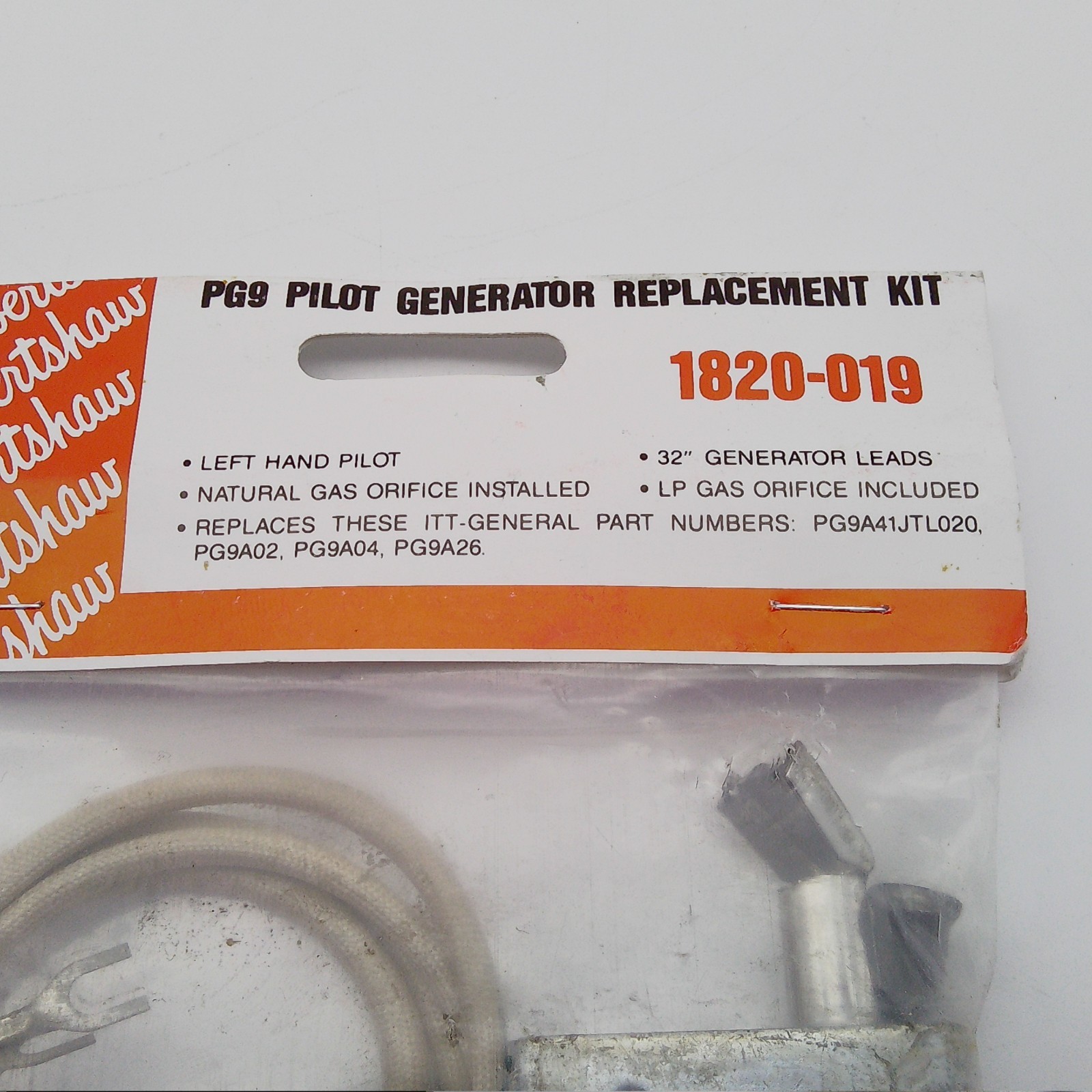 Robertshaw 1820-019 PG9 Left-Hand Pilot Uni-Kit for Furnace & Heater