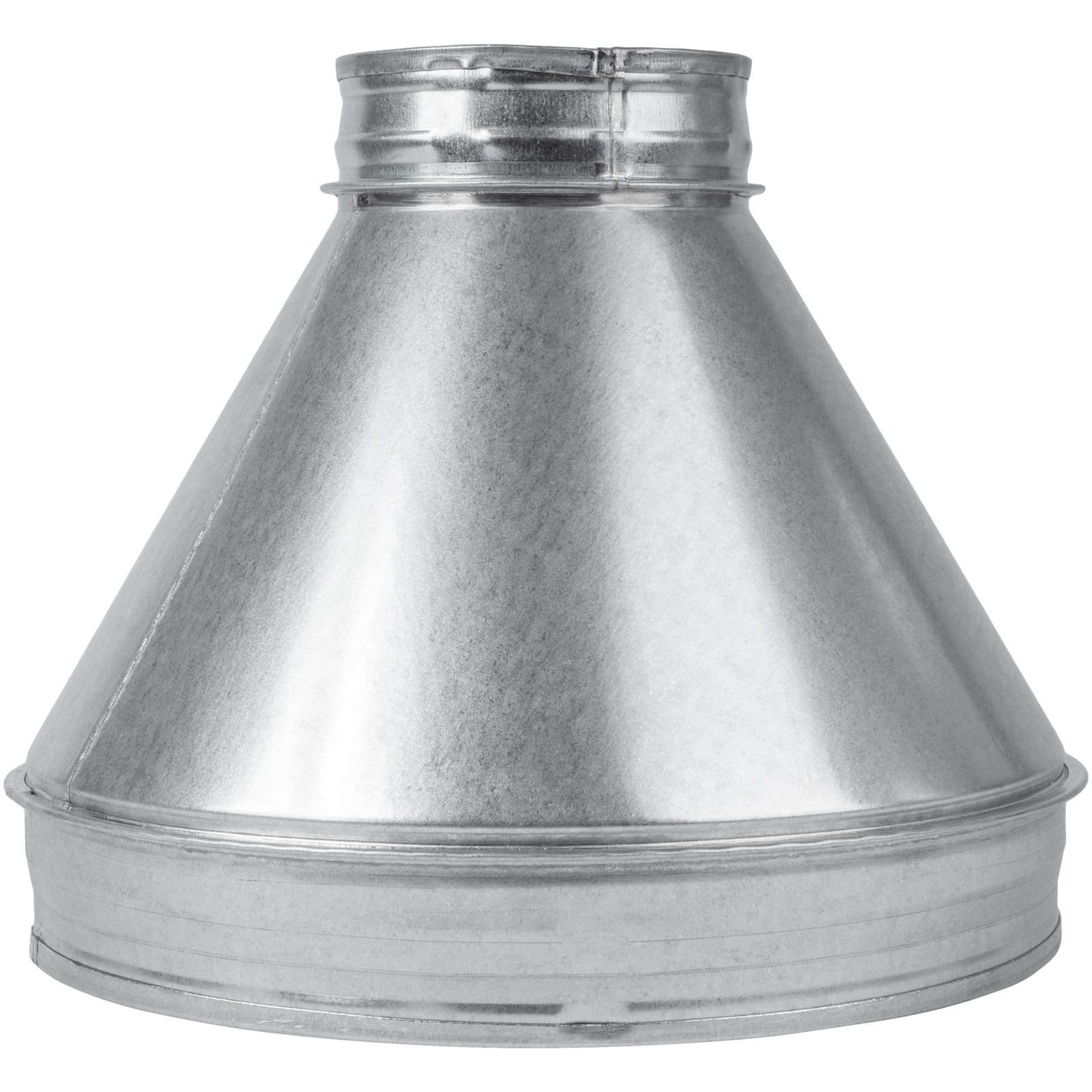 HVAC OV 10″ to 4″ Inch Round Duct Reducer – Male Fit Galvanized Steel Pipe Incre