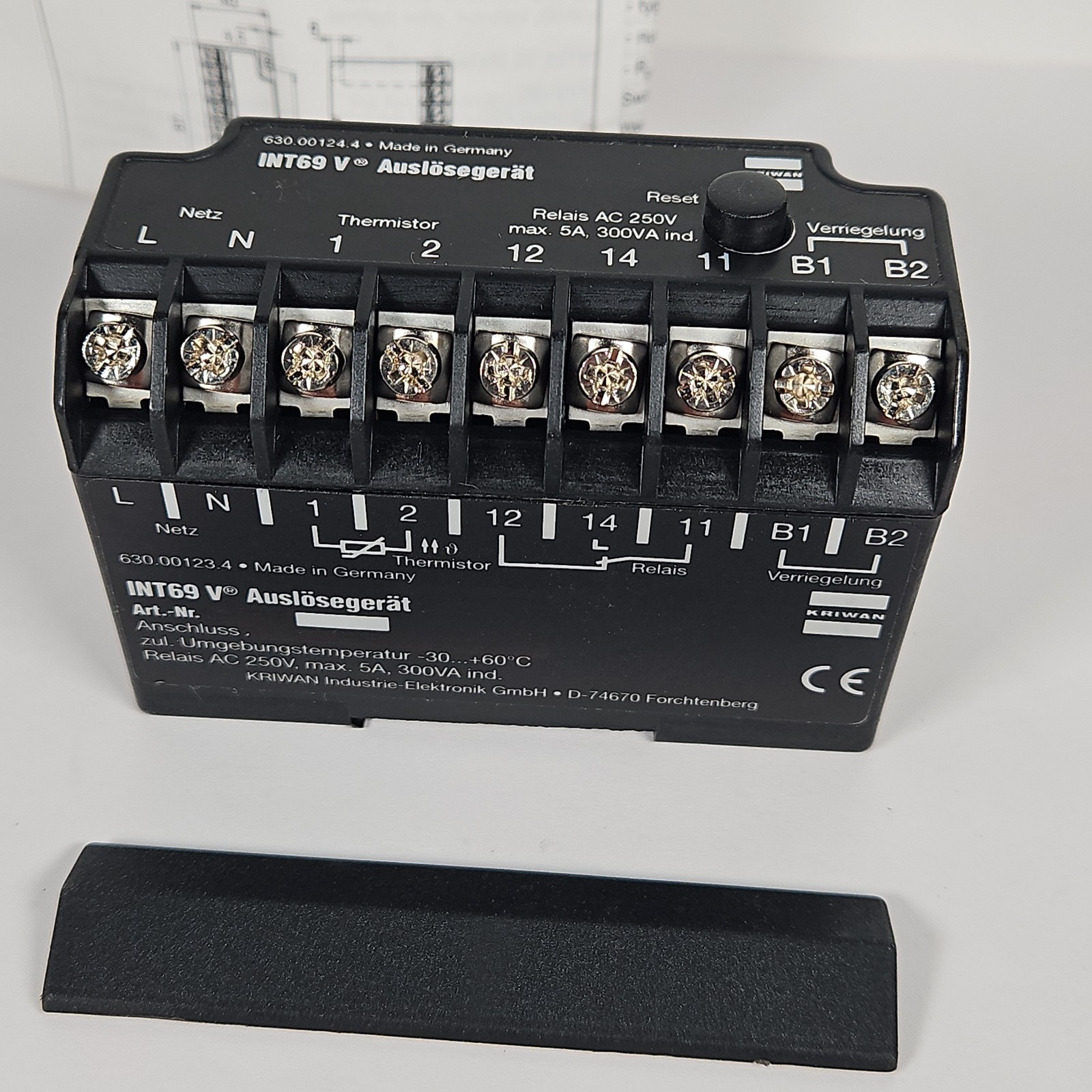 New Kriwan INT69V Pump Compressor Motor Protection Relay 41A127S24 Module Unit