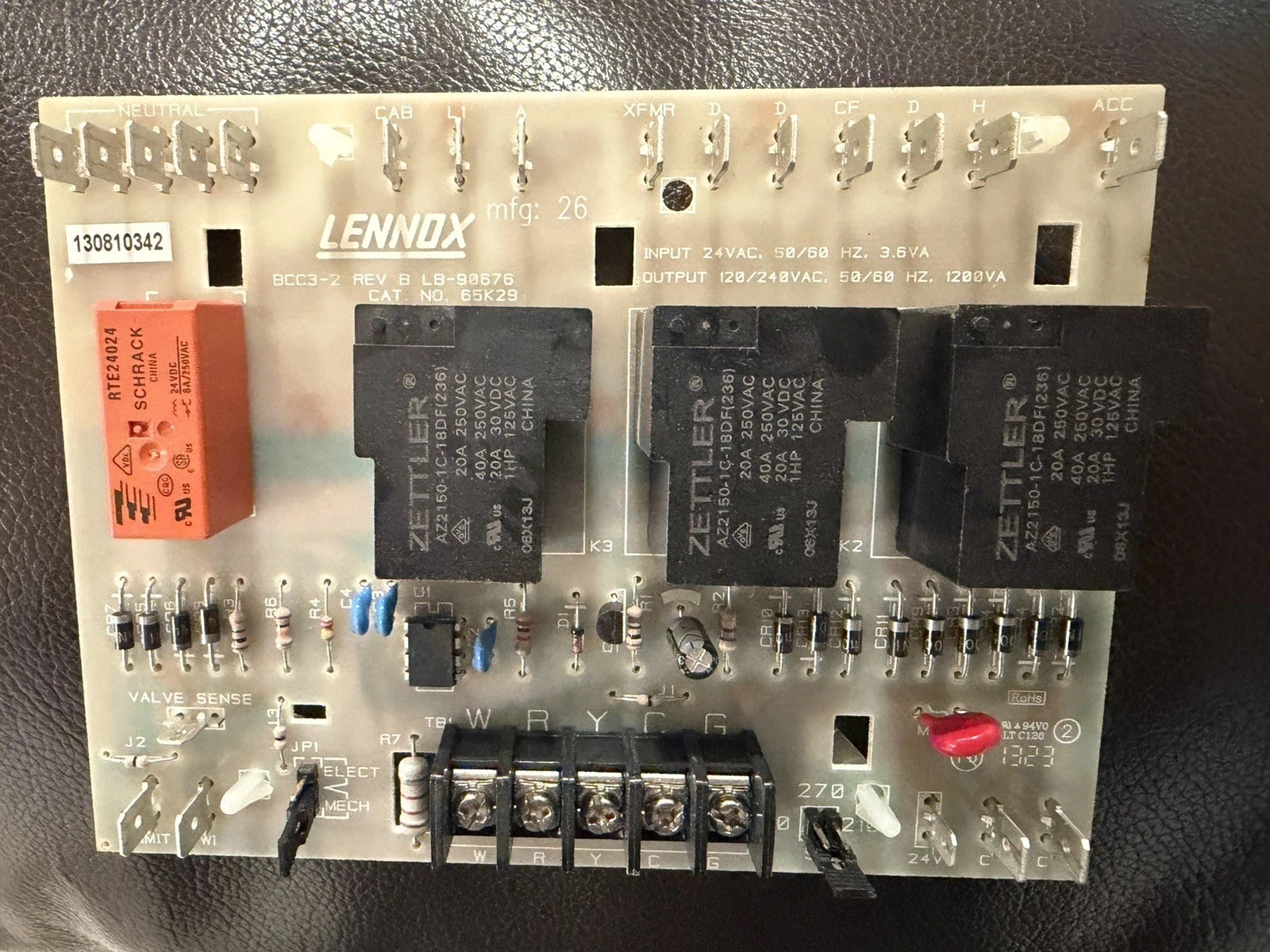 Lennox Furnace Control Circuit Board replacement BCC3 48K98 LB-90089A | see desc