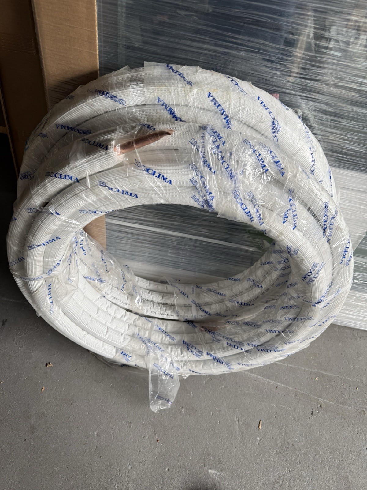 New 5/8” Line Set 1/2” Insulation Copper 5/8” 50’ Isopolar Italy ISO58-12-50