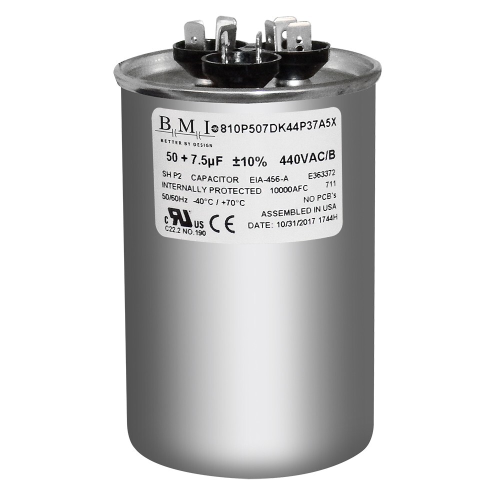 14291 – Mars OEM Replacement Run Capacitor 440/370 VAC 50/7.5 MFD Round
