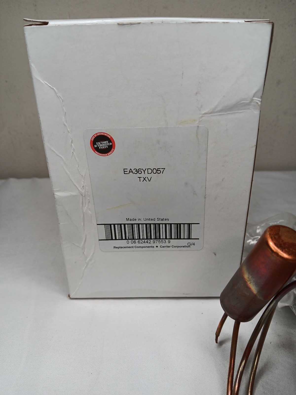 Carrier Factory Authorized Parts EA36YD057 TXV Valve