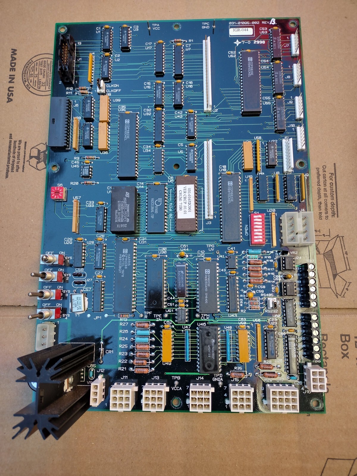 York 031-01095-002 Rev B Chiller Processor Board