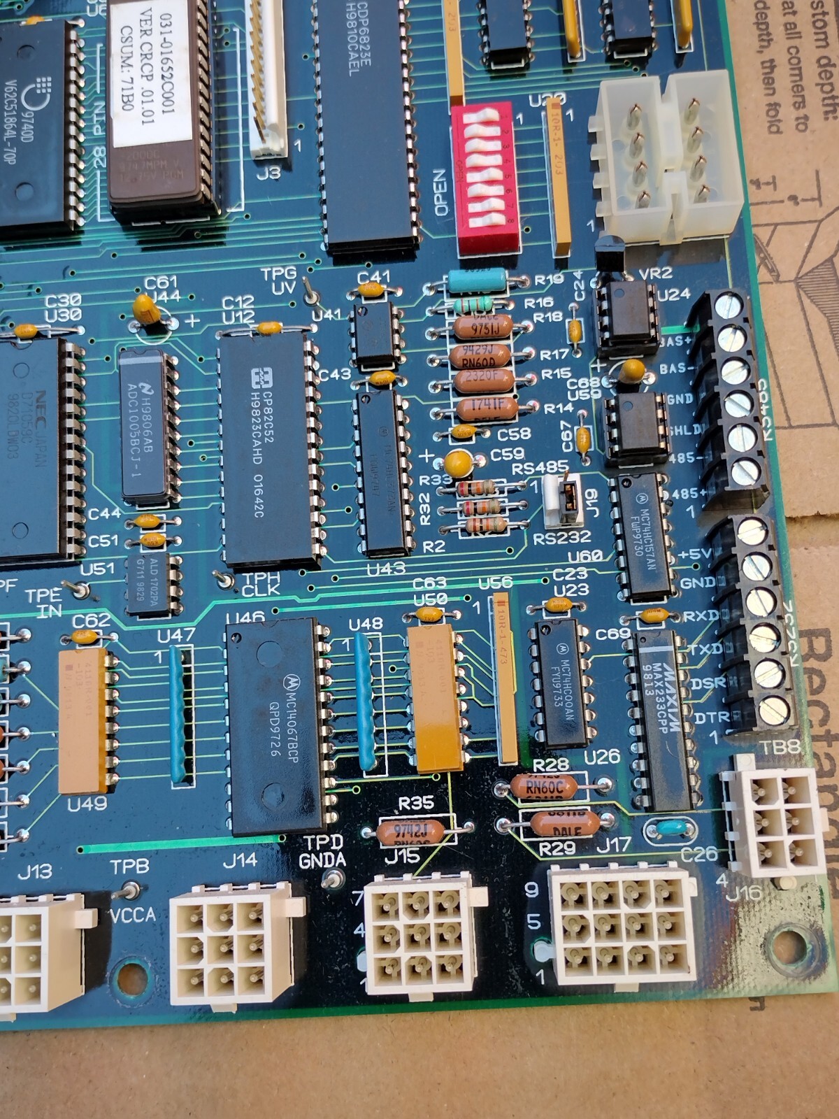 York 031-01095-002 Rev B Chiller Processor Board