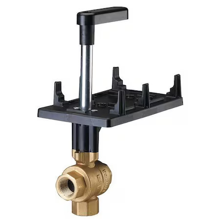 Siemens 599-10354S Ball Valve, 3-Way, 1/2 In. Npt