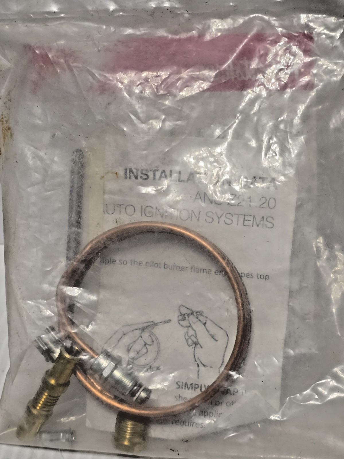 Robertshaw Thermocouple 36″ Universal Snap Fit 1980-036 Fitting & Adapters