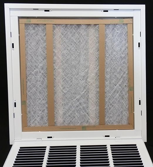 HVAC Premium 32 x 20 Duct Opening Steel Return Air Filter Grille, for White