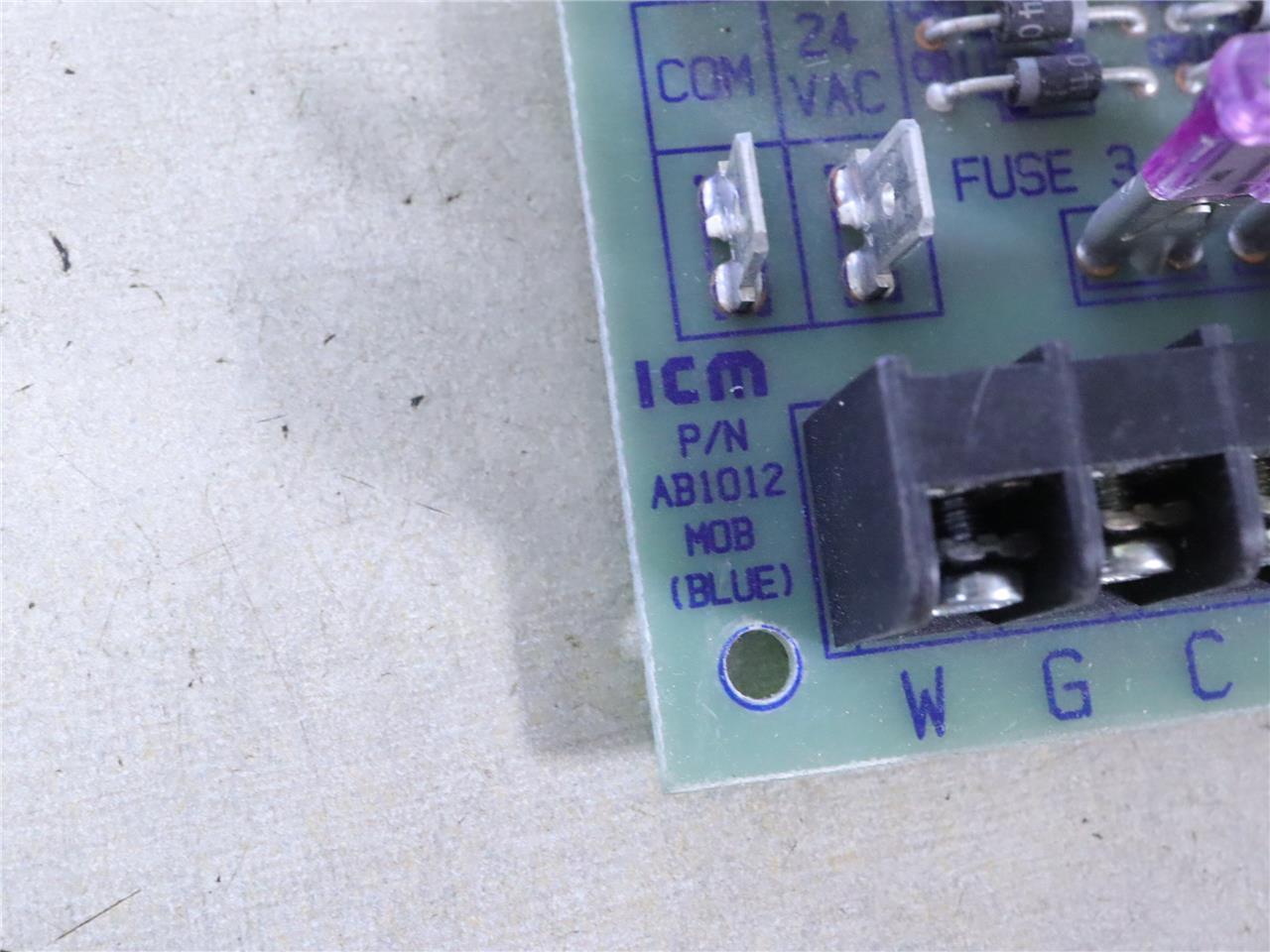Coleman EVCON 7956-319 (BLUE) Furnace Control Circuit Board ICM AB1012 MOB BLUE