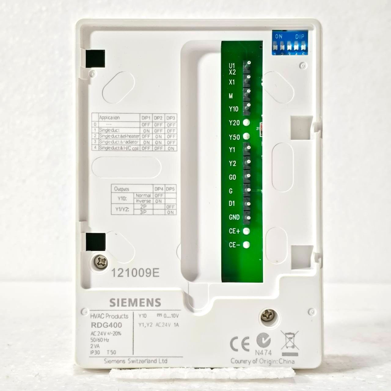 SIEMENS RDG400 ROOM THERMOSTAT AC 24V VAV HEATING & COOLING SYSTEM LCD