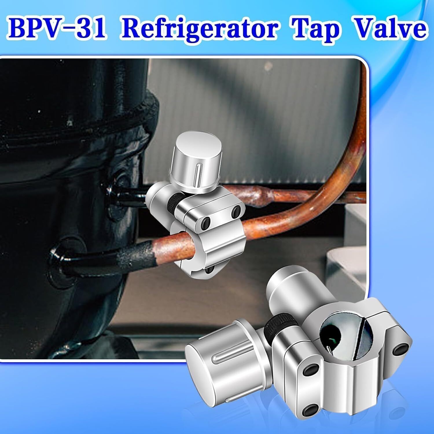 BPV31 Bullet Piercing Valve 2 Pack A/C Refrigeration Lines 5/16 – 3/8 – 1/4 NEW