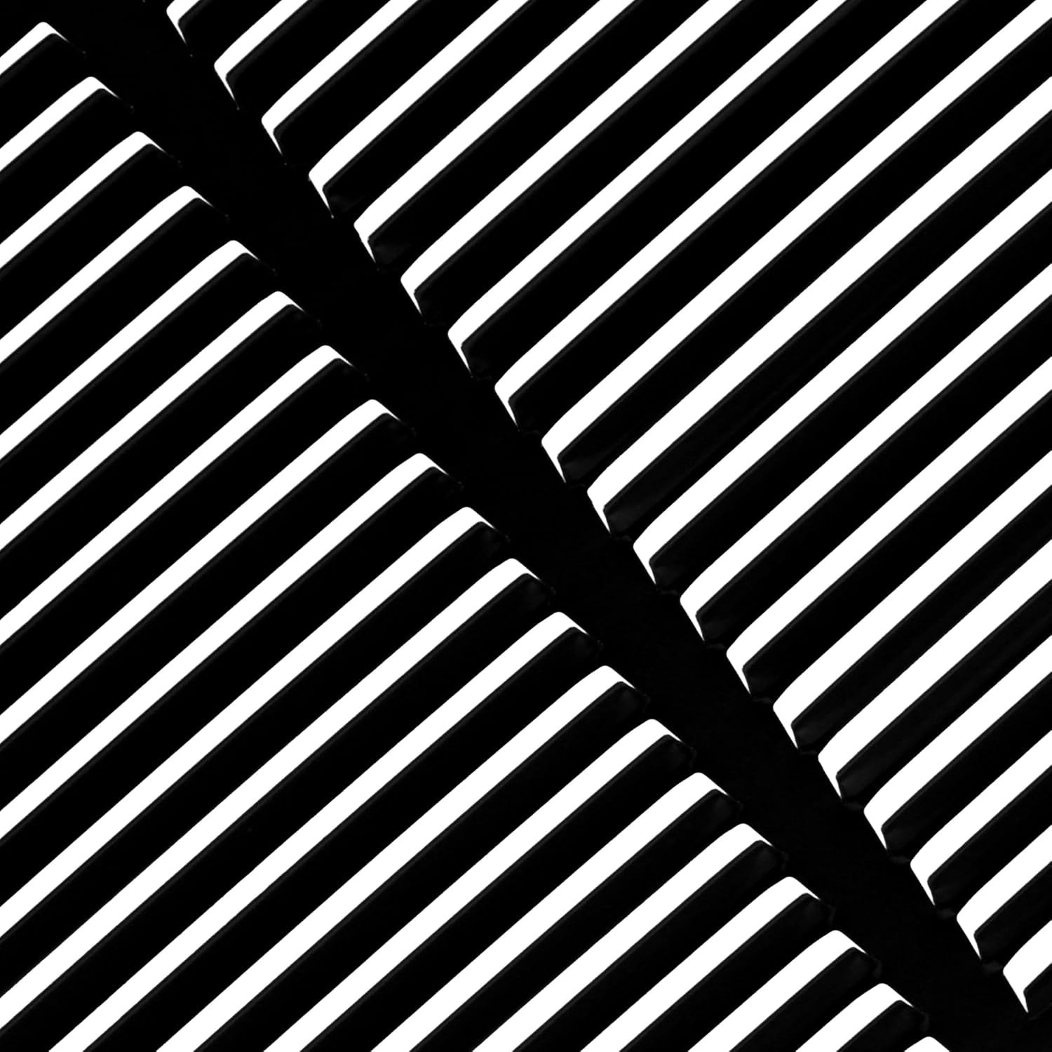 18″ x 18″ (DUCT SIZE) Steel Return Air Filter Grille for 1-Inch Filter, in Black