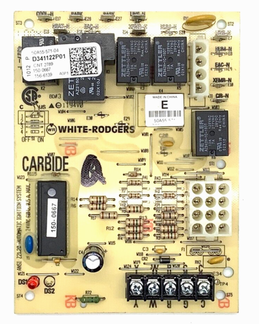 GUARANTEED WORKING TESTED GOOD 50A55-571 furnace control board D341122P01