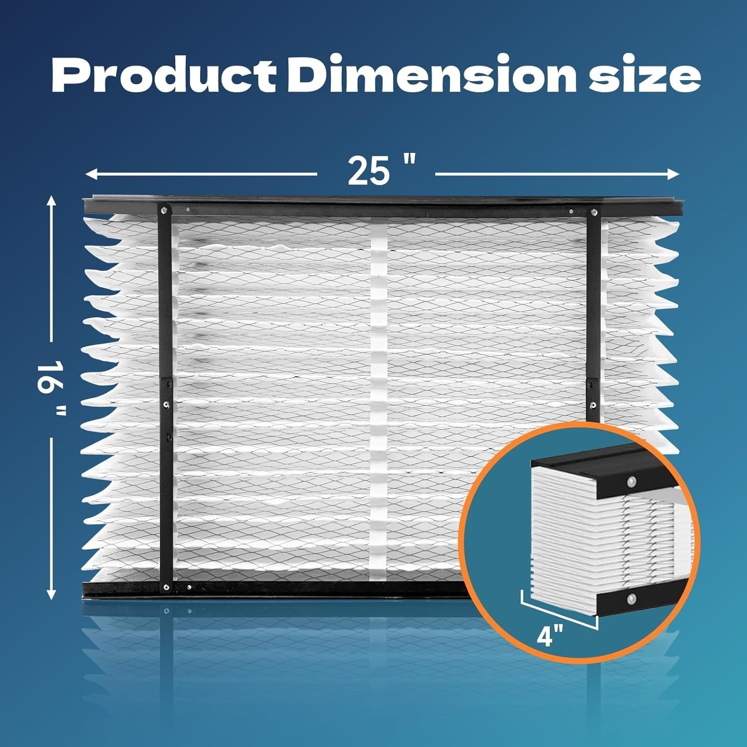 1-PACK 410 Replacement Air Filter MERV 11 Compatible with AprilAire Furnace