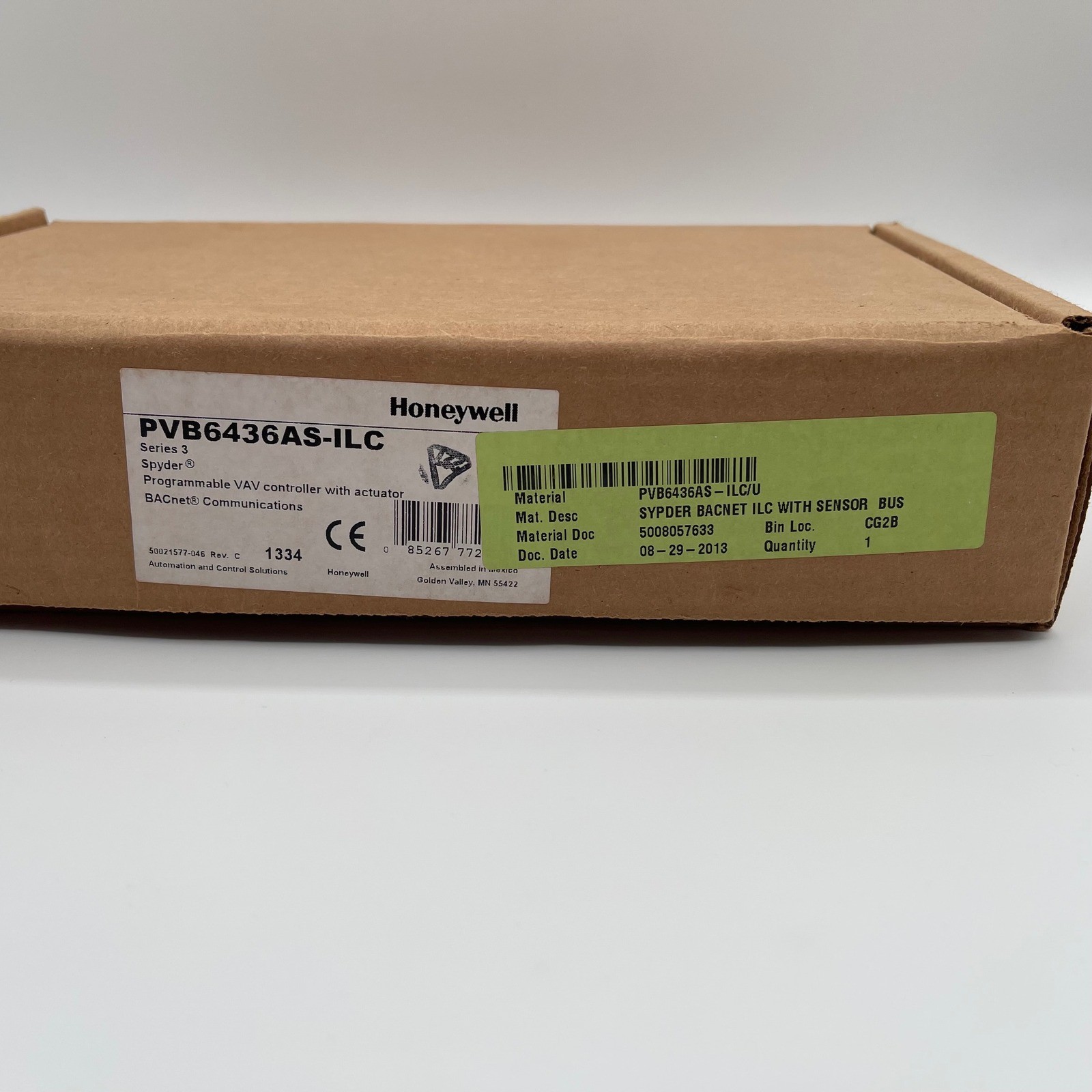 Honeywell Spyder PVB6436AS-ILC Series 3 Programmable VAV Controller BACnet Sylk