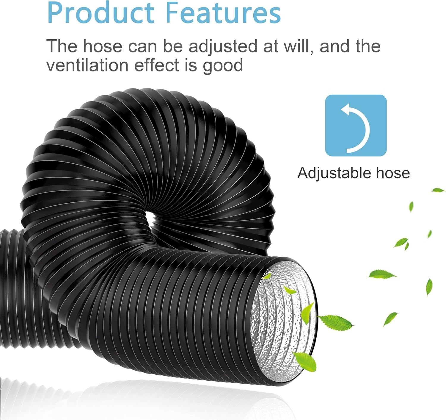 3 inch 16 FT Long Air Ducting, Heavy-Duty Four-Layer Protection Dryer Vent Ho…