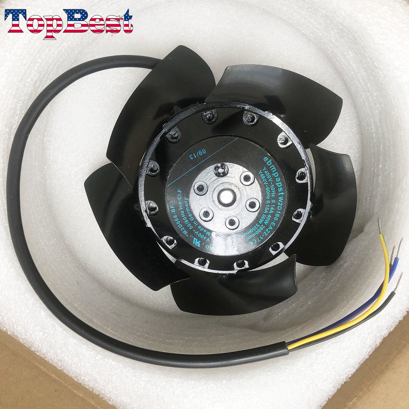 New W2D160-EA22-17 Cooling fan for Siemens W2D160-EA22-17 Spindle Blower Motor